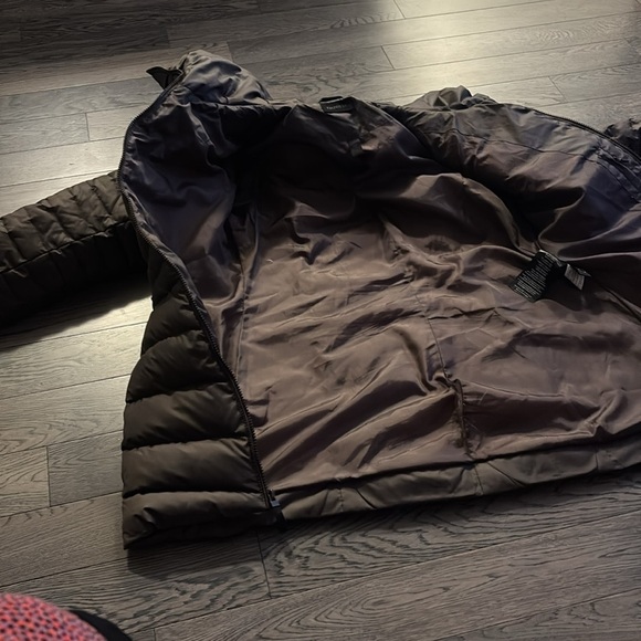 Danier brown padded midi Length brave cold winter jacket Sz M - Picture 4 of 16